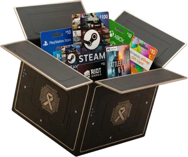 Gaming Gift Cards box